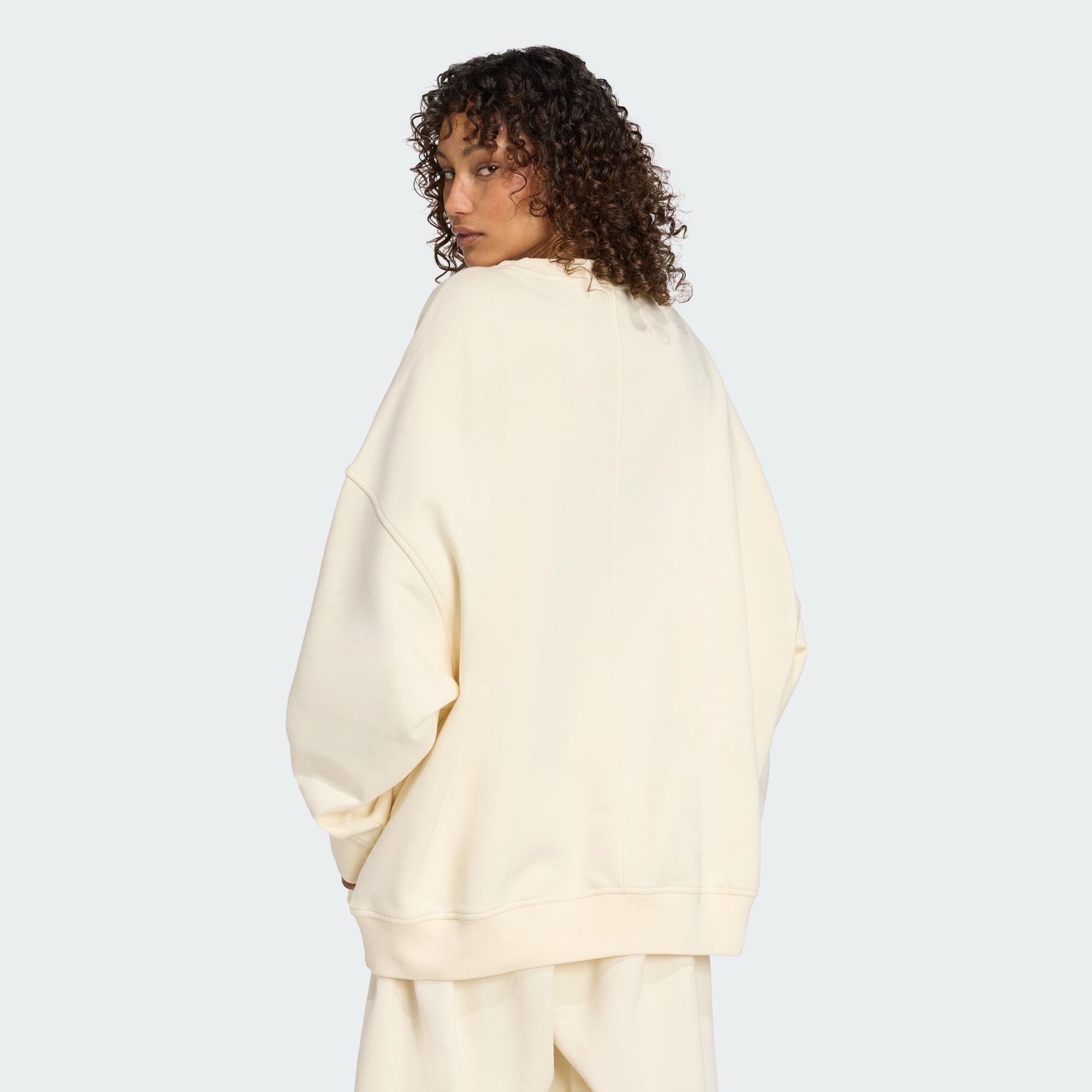 Felpa Essentials Linear Oversized Crew JW1016 UNI ADIDAS