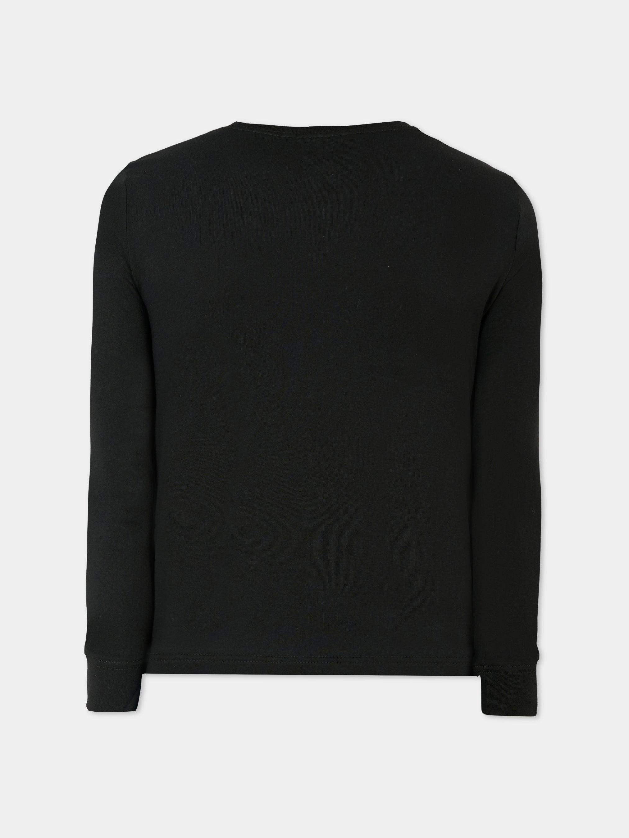 T-Shirt da Ragazzi Manica Lunga Baseline 95D668 023 JORDAN