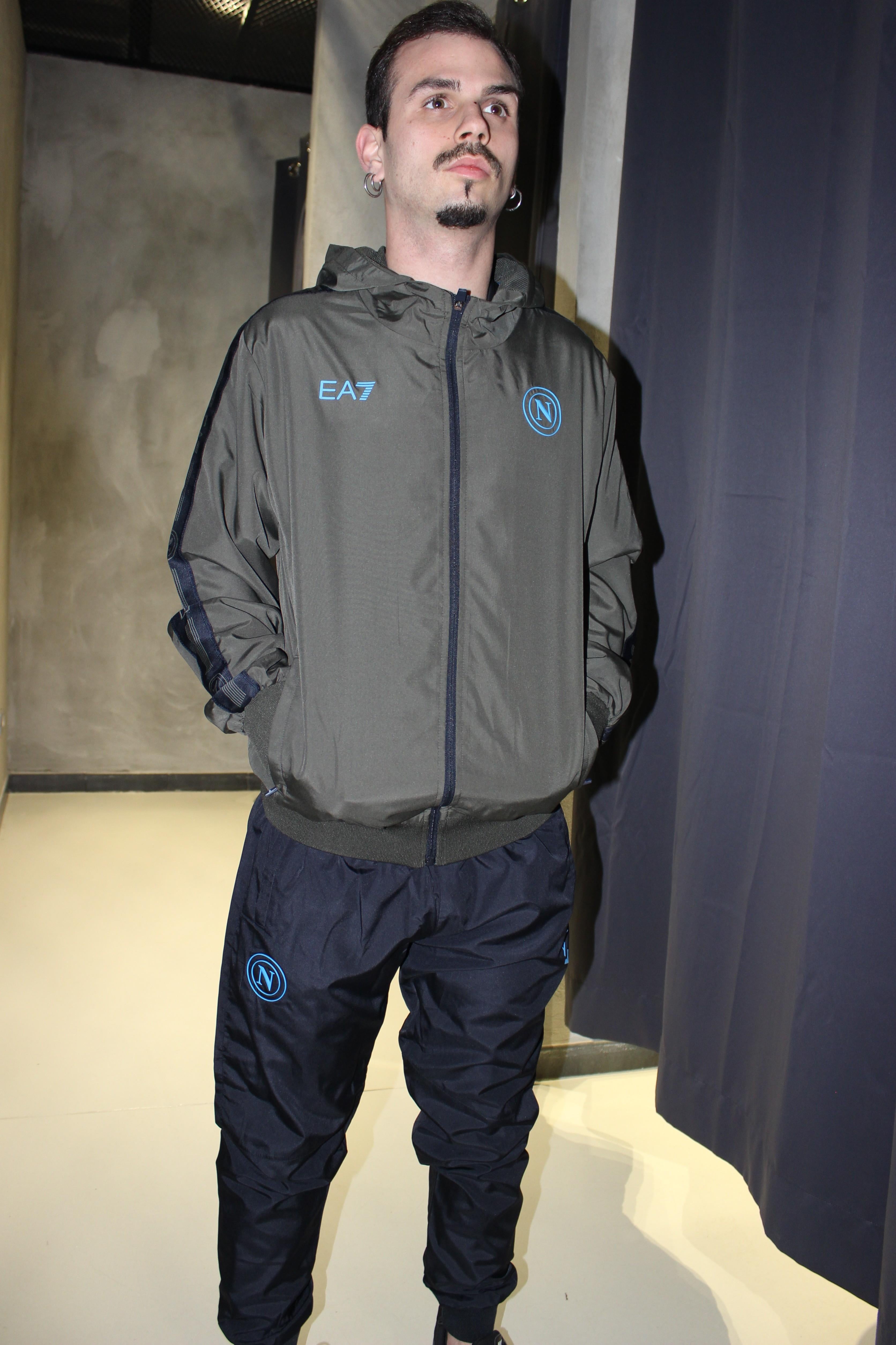 Tuta nylon con cappuccio TUTA NYLON CAPP OLIVE NIGHT EA7