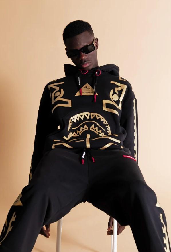 GOLDEN A.I. HOODIE SP411 BLK SPRAYGROUND