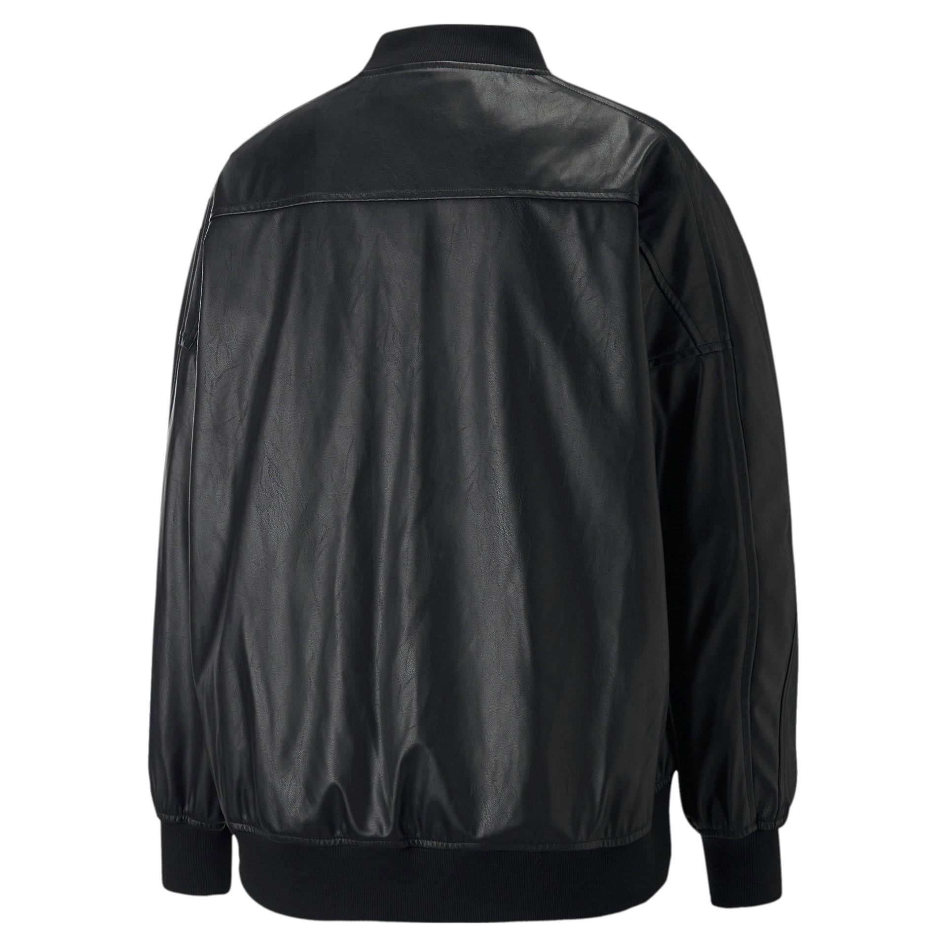 T7 Oversized Faux Leather Bomber 535579 51 PUMA