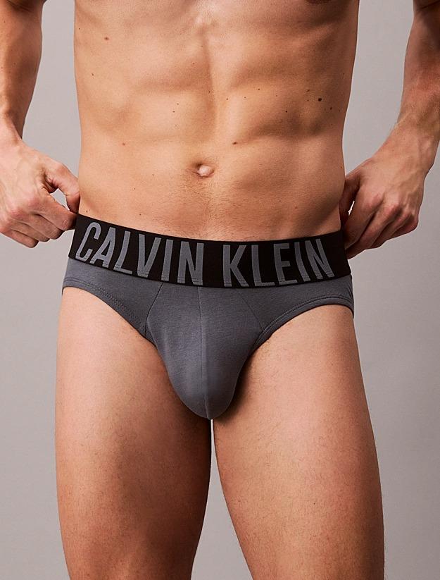 Slip con vestibilità a livello dei fianchi in confezione da 3 - Microfibre Stretch 000NB3607A ZDB CALVIN KLEIN