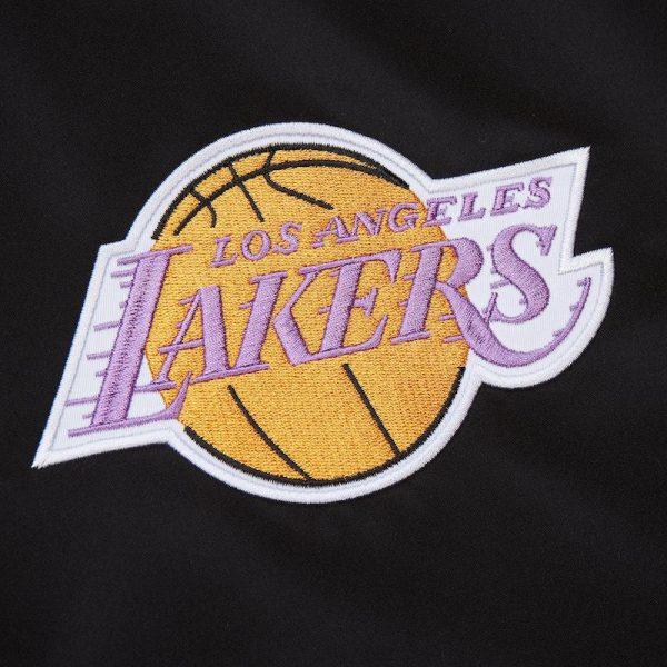 Nba Primetime Heavyweight Satin Jacket Vintage JK8453 LALBLCK MITCHELL&NESS