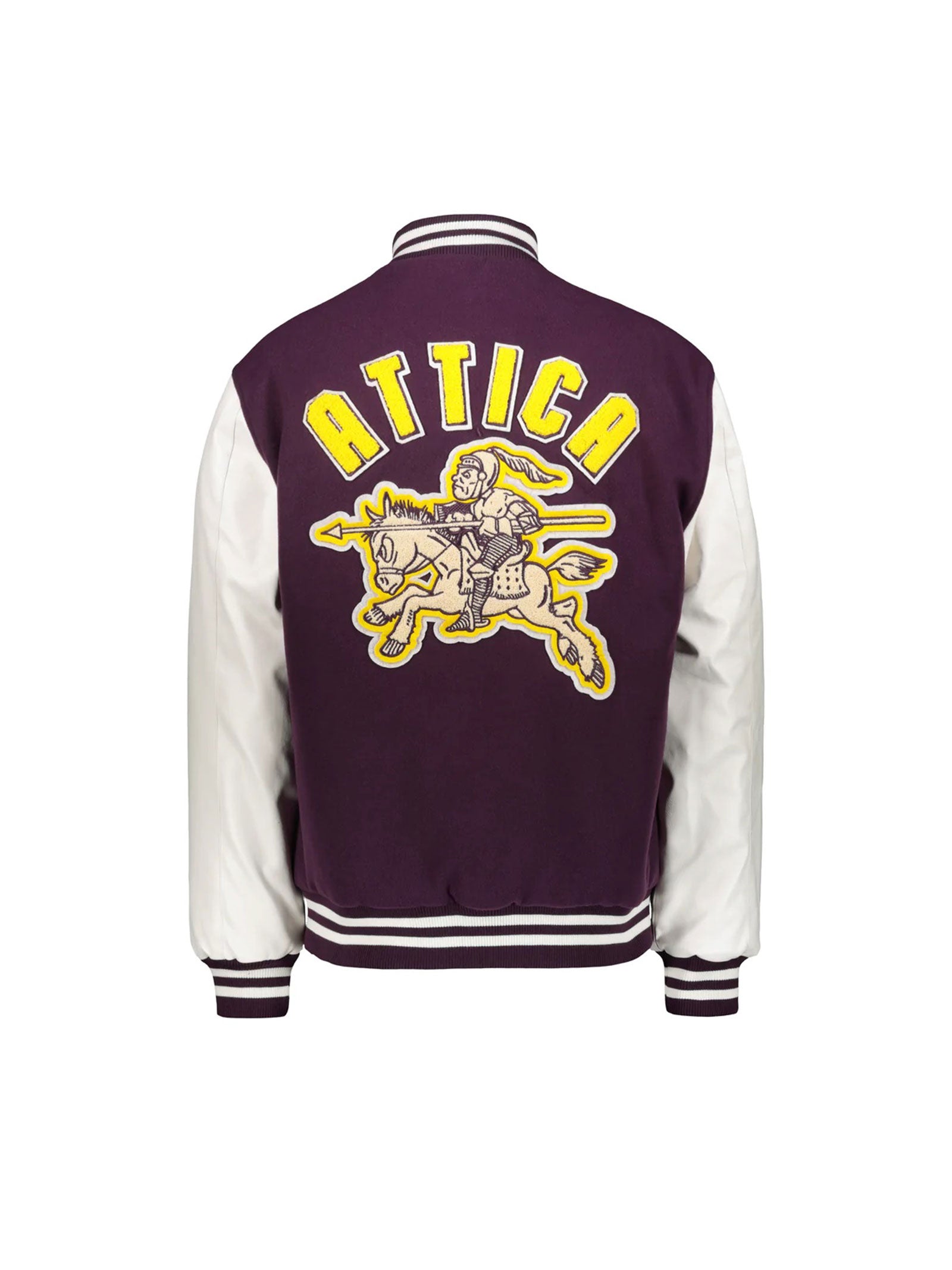 ATTICA VARSITY LEATHERPURPLE