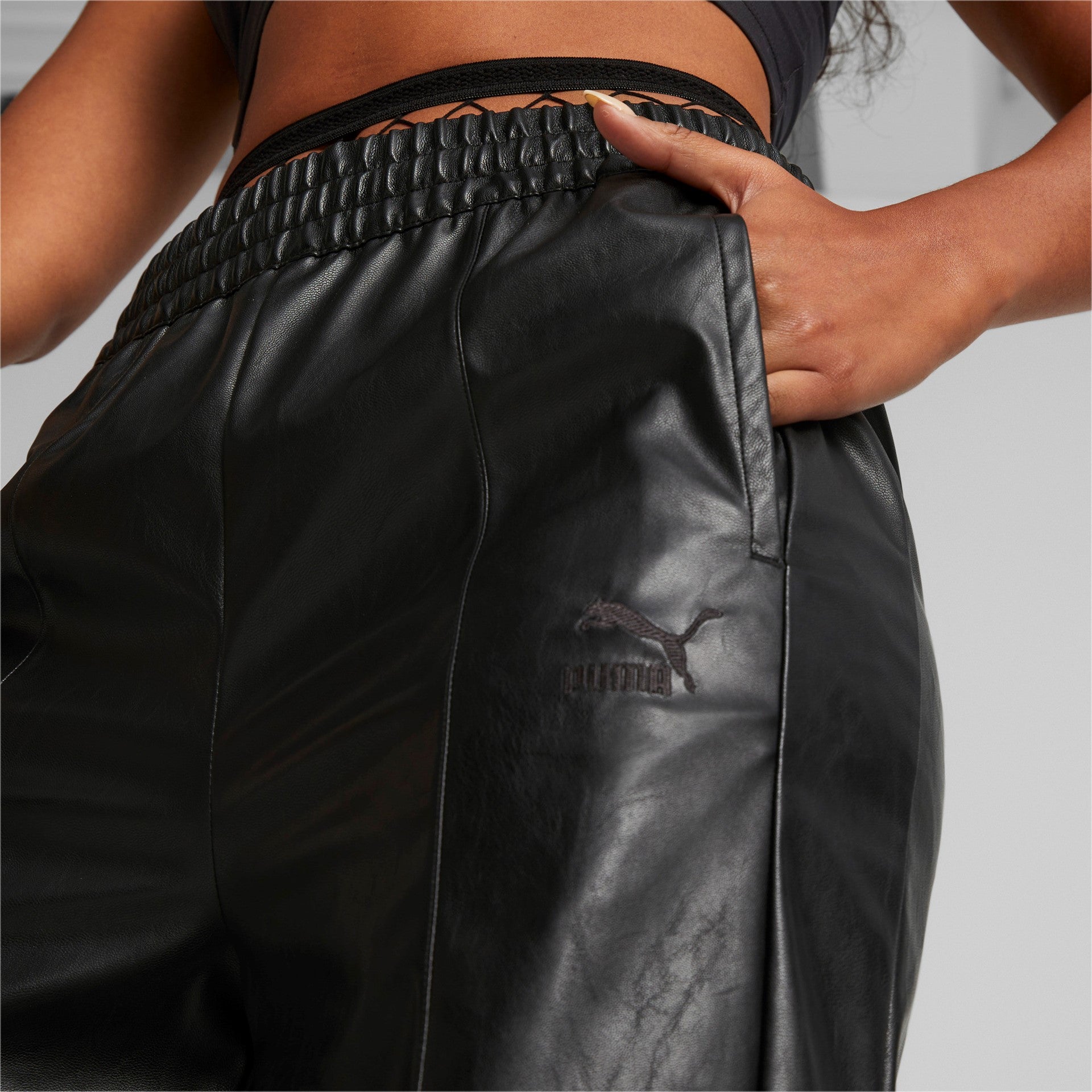 T7 Faux Leather Pants