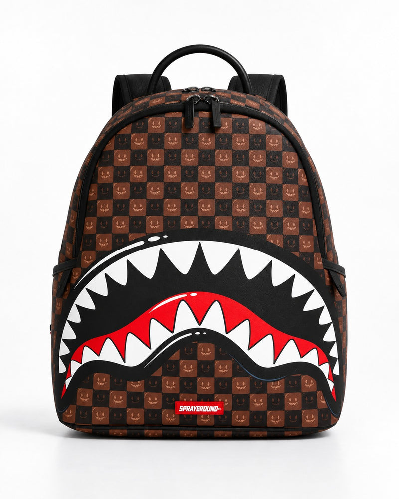 Sharks In Paris WTF Bubble Brown Check