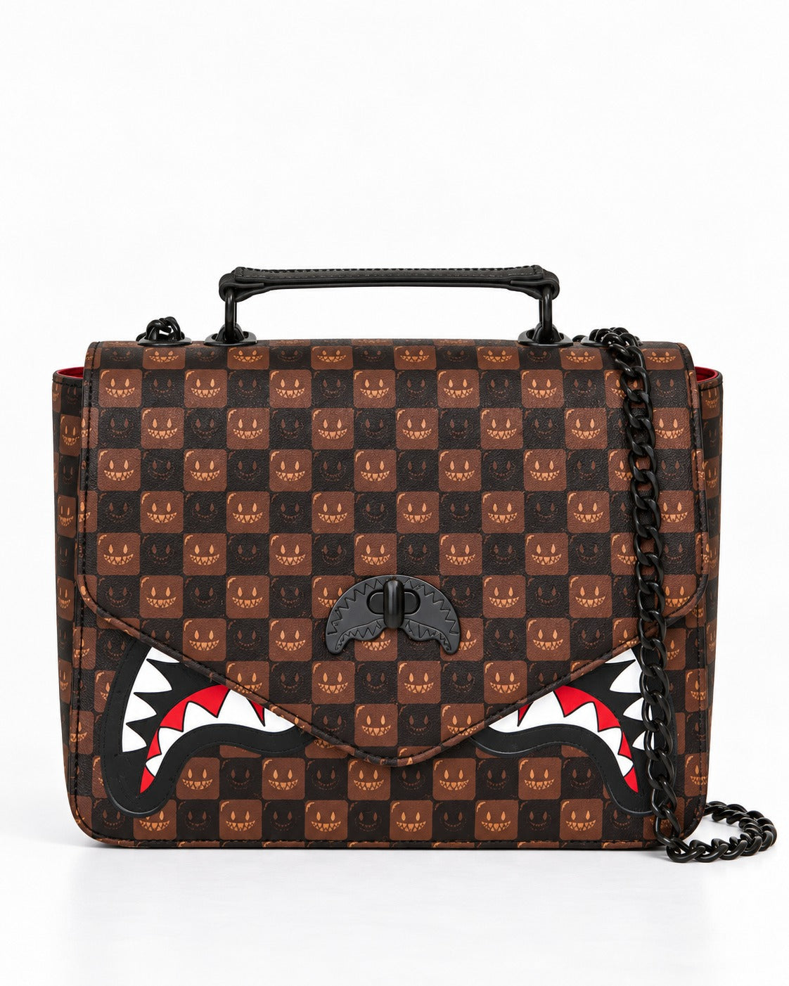 Sharks In Paris WTF Bubble Brown Check 910B9310NSZ UNI SPRAYGROUND 