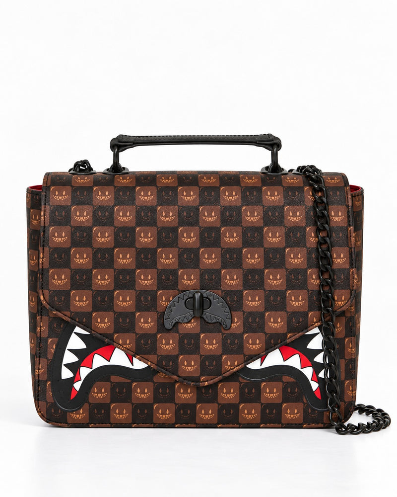 Sharks In Paris WTF Bubble Brown Check