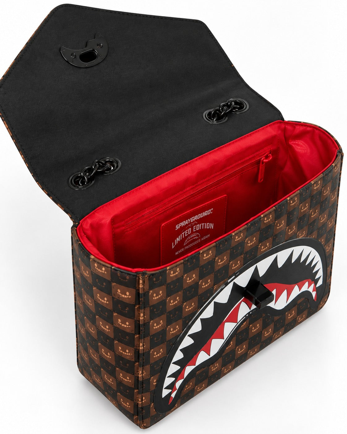 Sharks In Paris WTF Bubble Brown Check 910B9310NSZ UNI SPRAYGROUND 