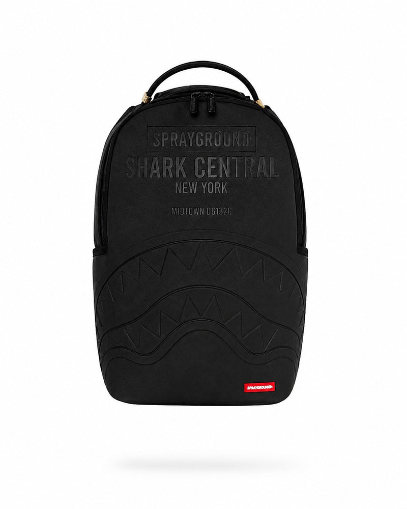 Sharks Central Embossed Black Nylon