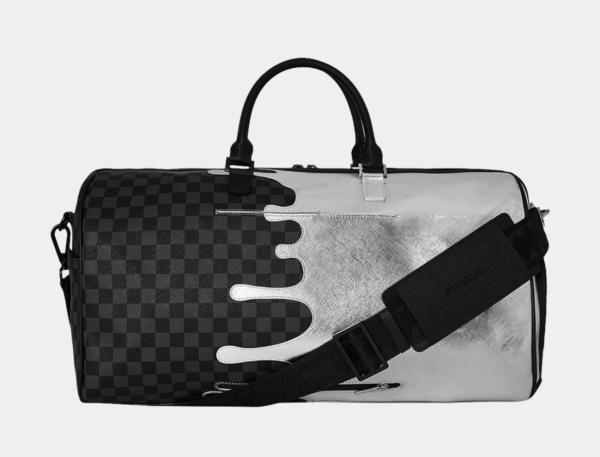 Silver Side Drip Black Check Large 910D8924NSZ UNI SPRAYGROUND 