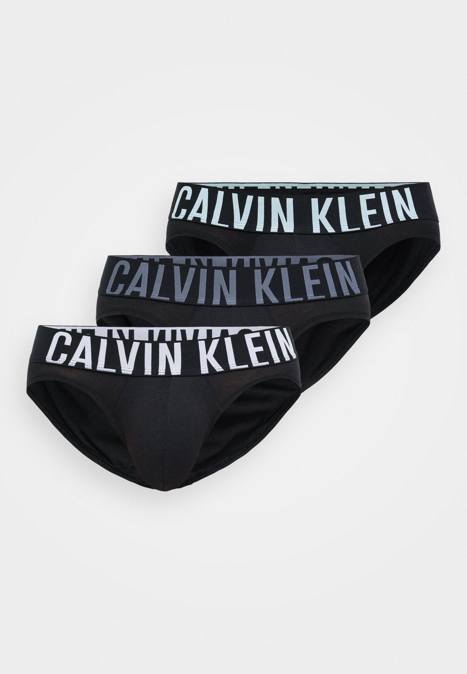 Slip con vestibilità a livello dei fianchi in confezione da 3 - Microfibre Stretch 000NB3607A ZDO CALVIN KLEIN 