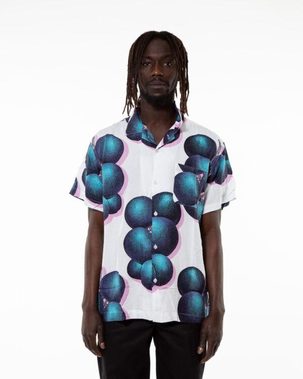 Camicia Blueberries MC000079 WHT MULTI OBEY 