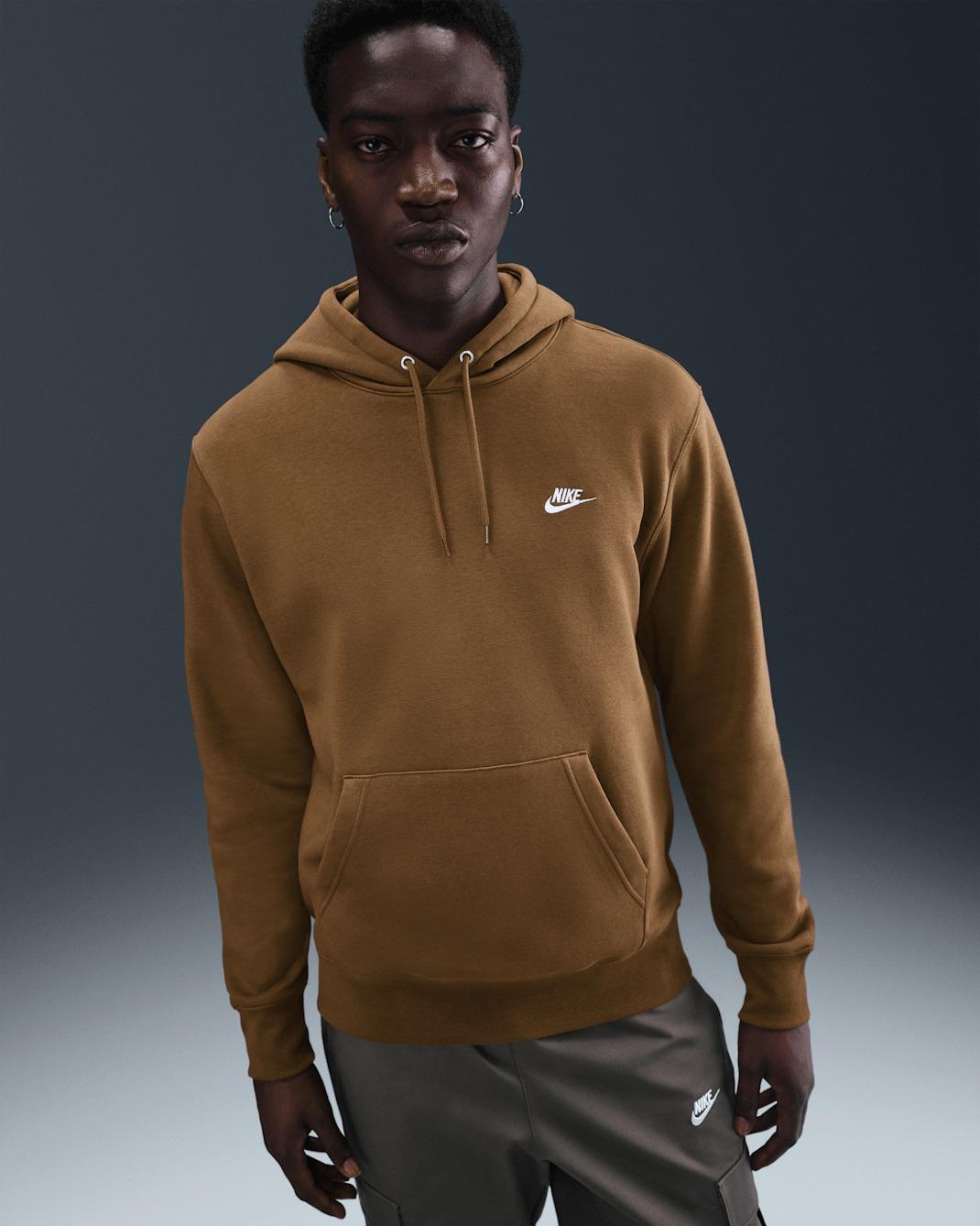 Felpa pullover in fleece con cappuccio FN3859- 235 NIKE 
