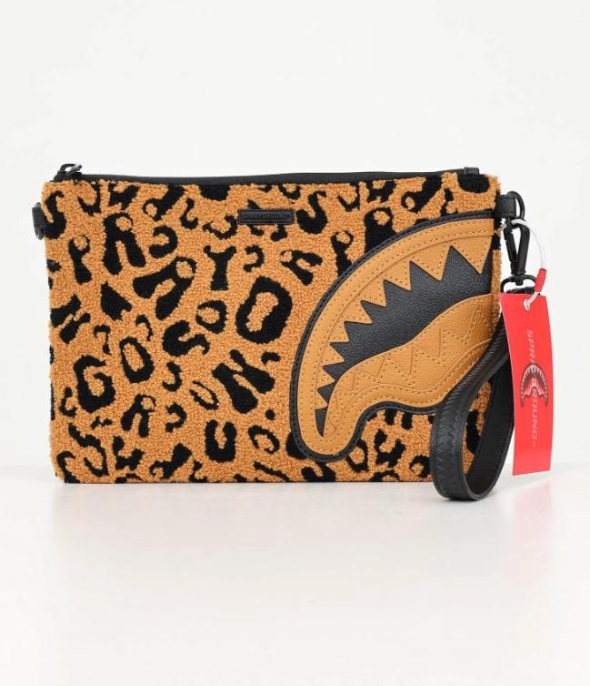 Chenille Cheetah Pouchette 910B6897NSZ UNI SPRAYGROUND 