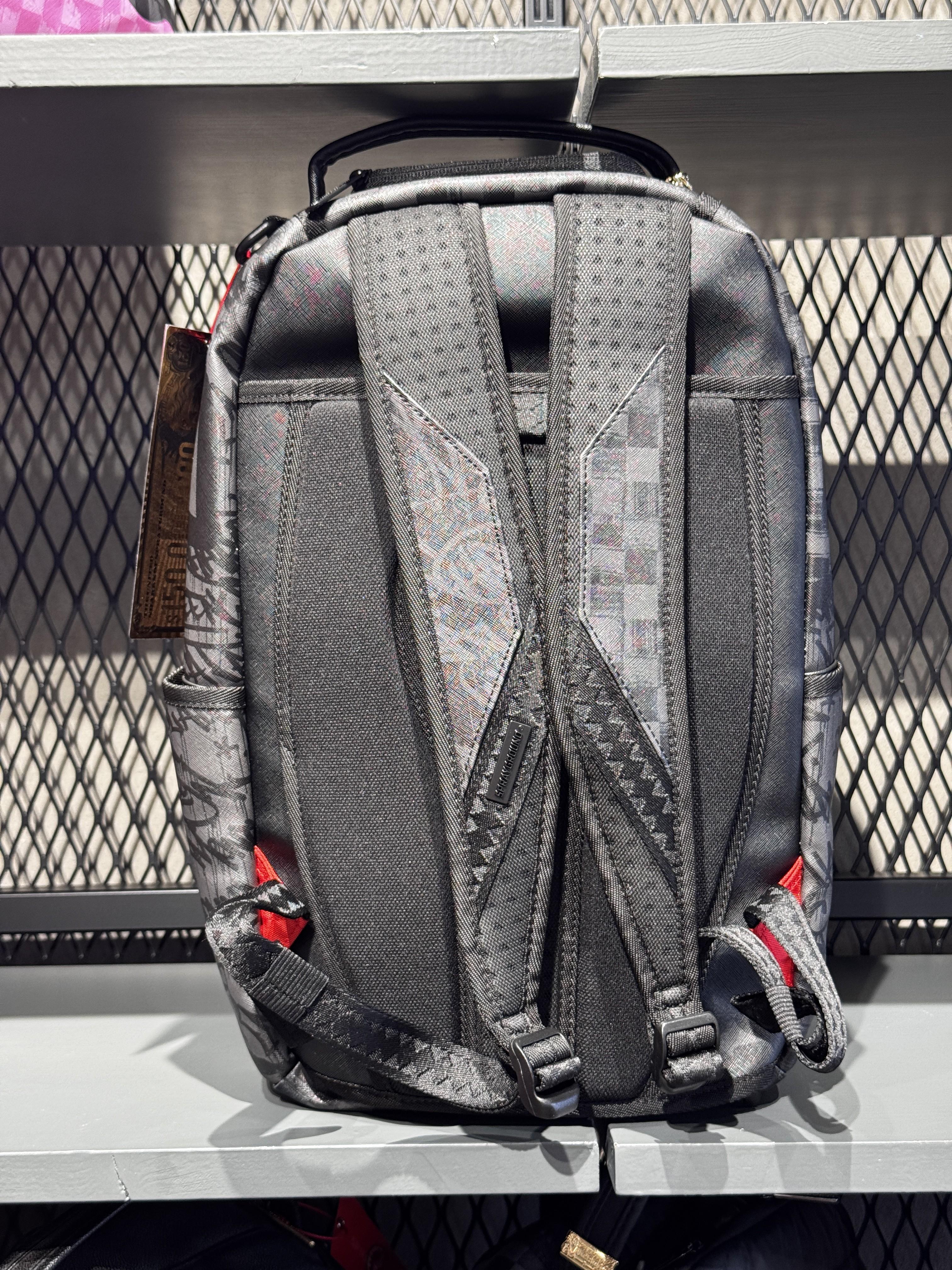 Torn Graff Check Dlxsv Backpack 910B7055 NSZ SPRAYGROUND 