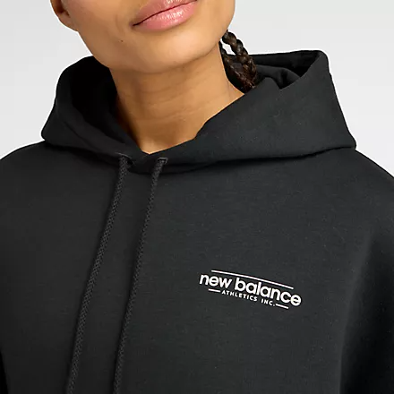 Reimagined Fleece Oversized Hoodie WT53515 BK NEW BALANCE 