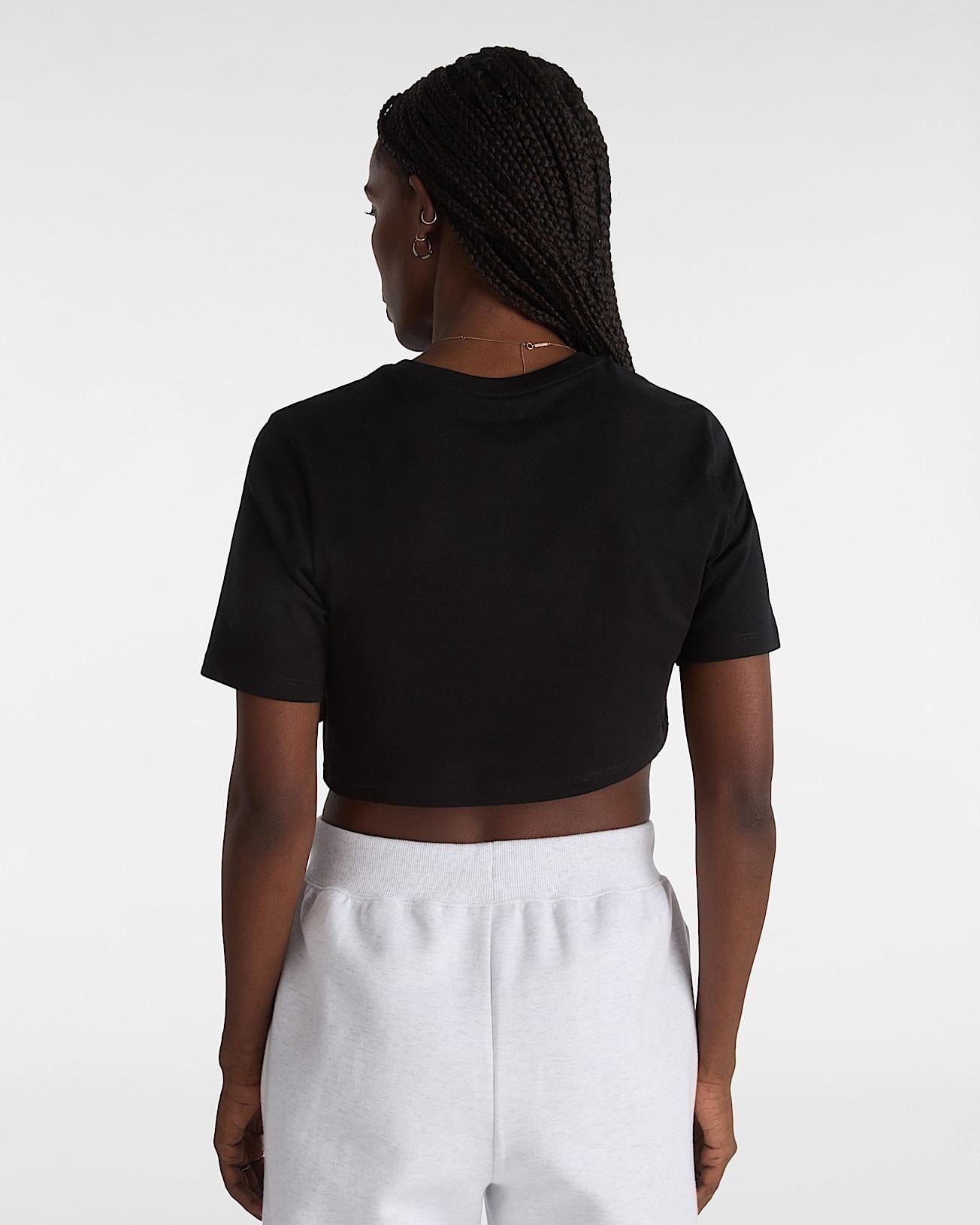Flying V Crew Crop VN000GFF BLK1 VANS 