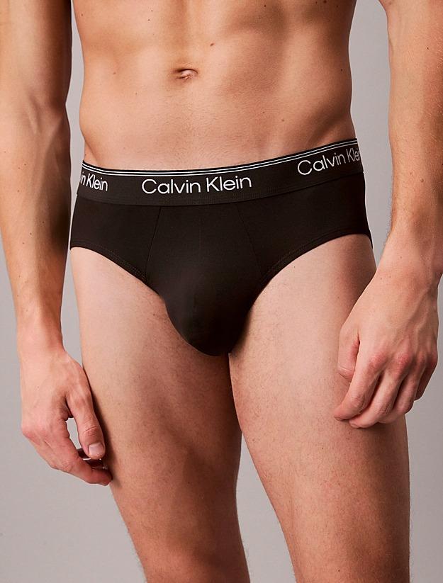 Slip con vestibilità a livello dei fianchi in confezione da 3 - Microfibre Stretch LV00NB4408 UB1 CALVIN KLEIN 