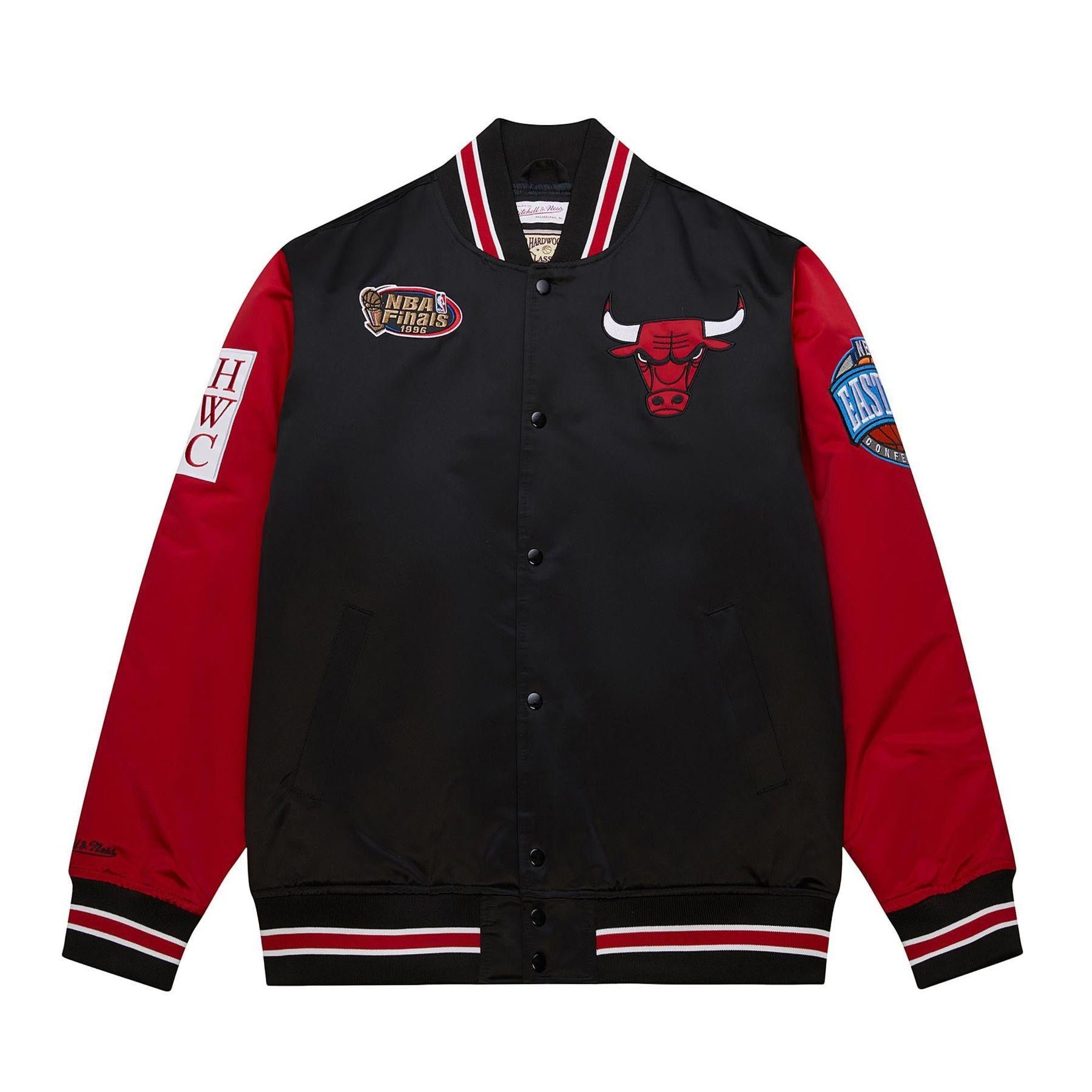 Nba Primetime Heavyweight Satin Jacket Vintage JK8453 CBUBLCK MITCHELL&NESS 