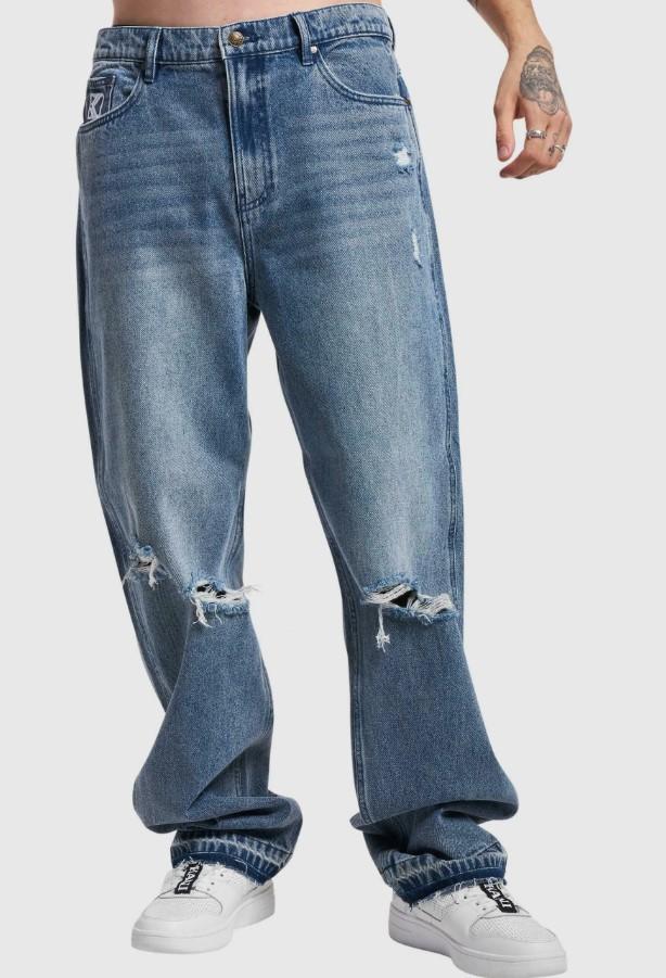 KK OG distressed baggy five pocket denim KM234033 1 KARL KANI 