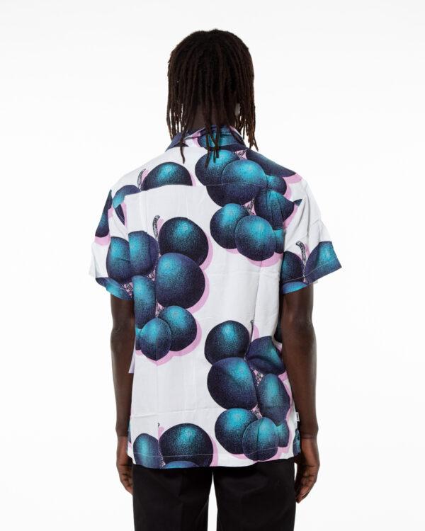 Camicia Blueberries MC000079 WHT MULTI OBEY 