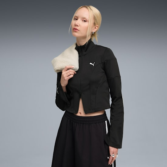 DARE TO Slim Cropped Track Jacket 632146 01 PUMA 