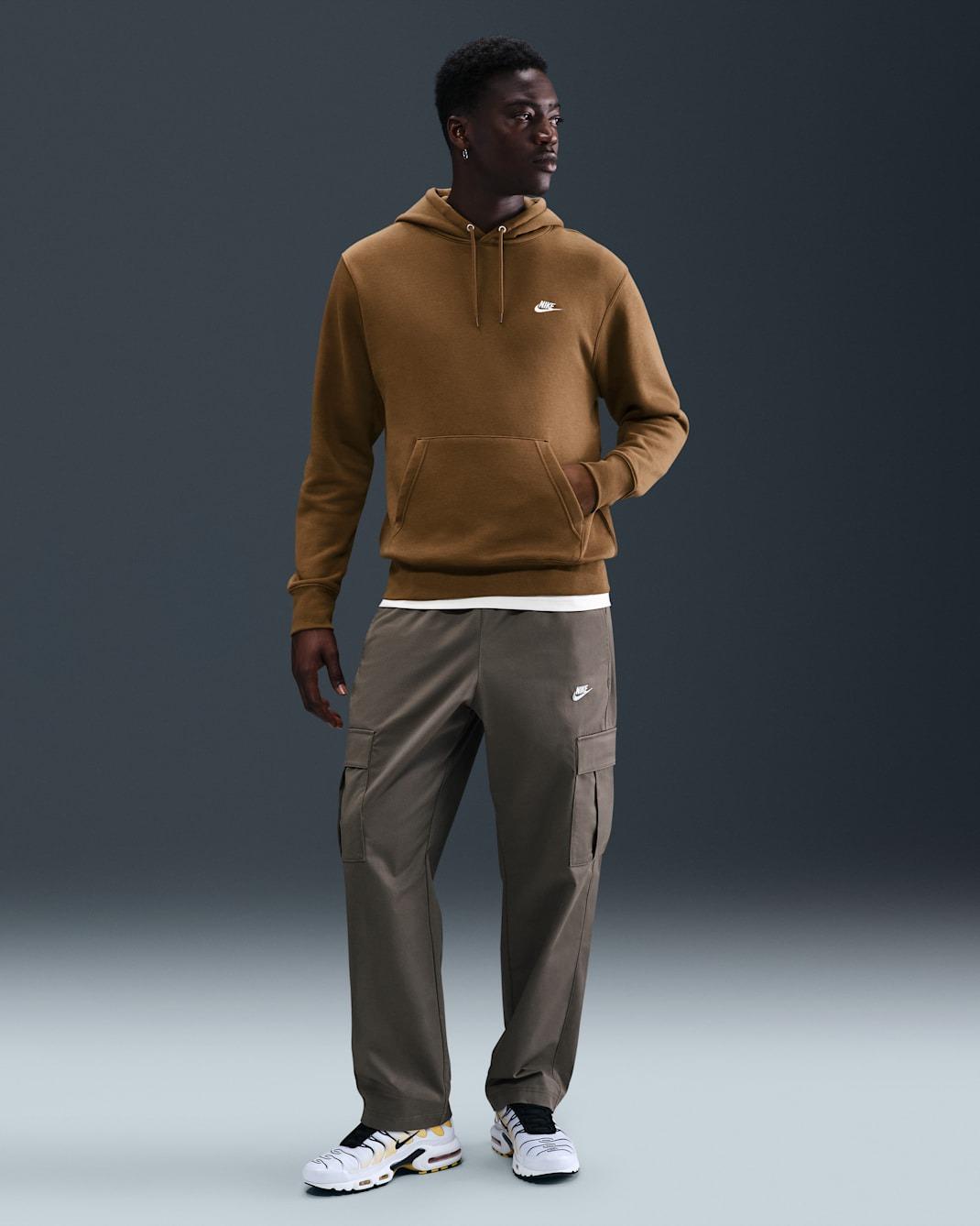 Felpa pullover in fleece con cappuccio FN3859- 235 NIKE 