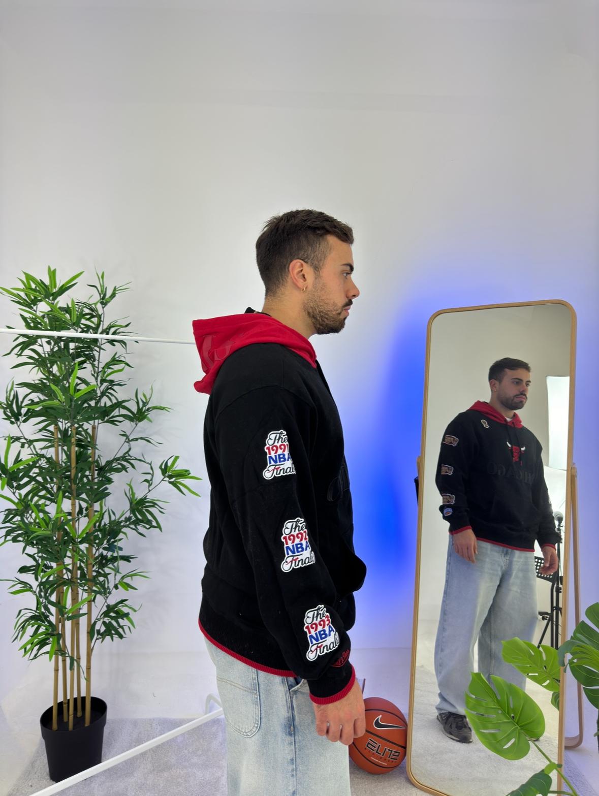 Nba Team Og 3.0 Fleece Hoodie Vintage TH8083 CBUBLCK MITCHELL&NESS 