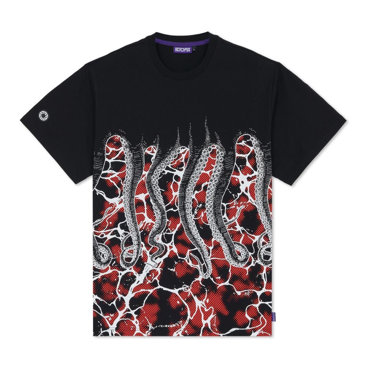 Marble TEE 23SOTS60 BLACK OCTOPUS 