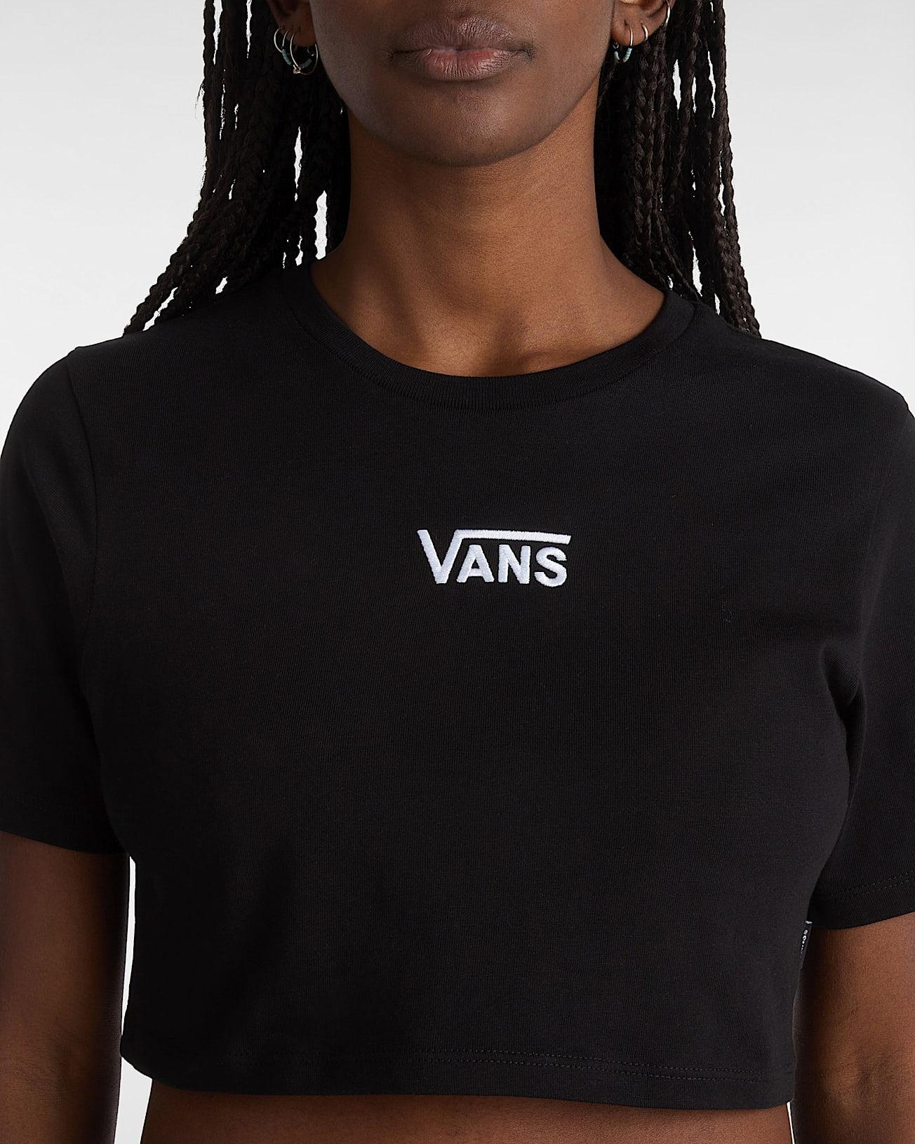 Flying V Crew Crop VN000GFF BLK1 VANS 