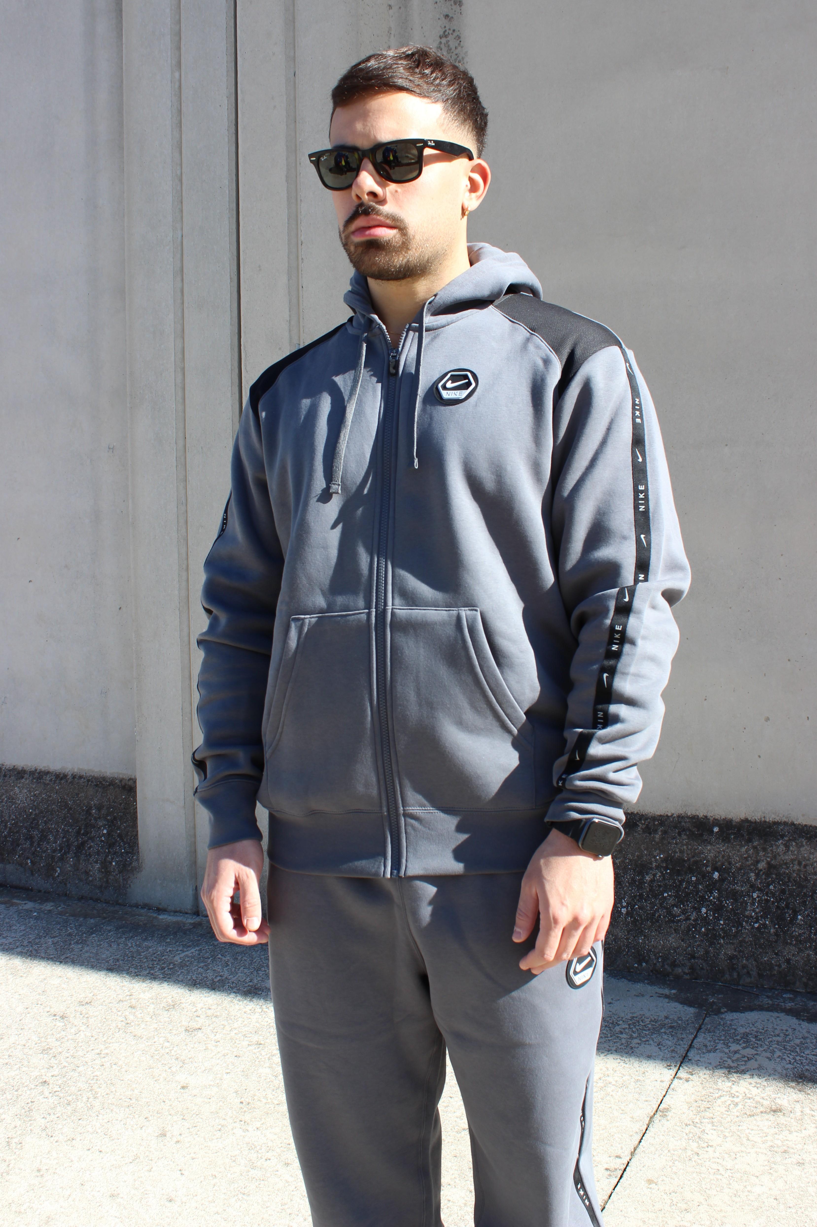 Tuta Con Cappuccio e Zip Con Cuciture A Contrasto IH4285 068 NIKE 