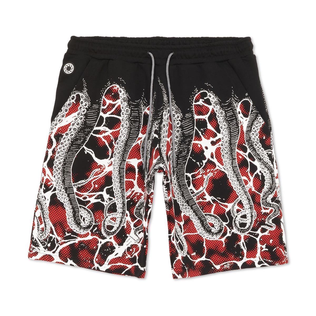 Marble sweatshort 23SOSS60 BLACK OCTOPUS 
