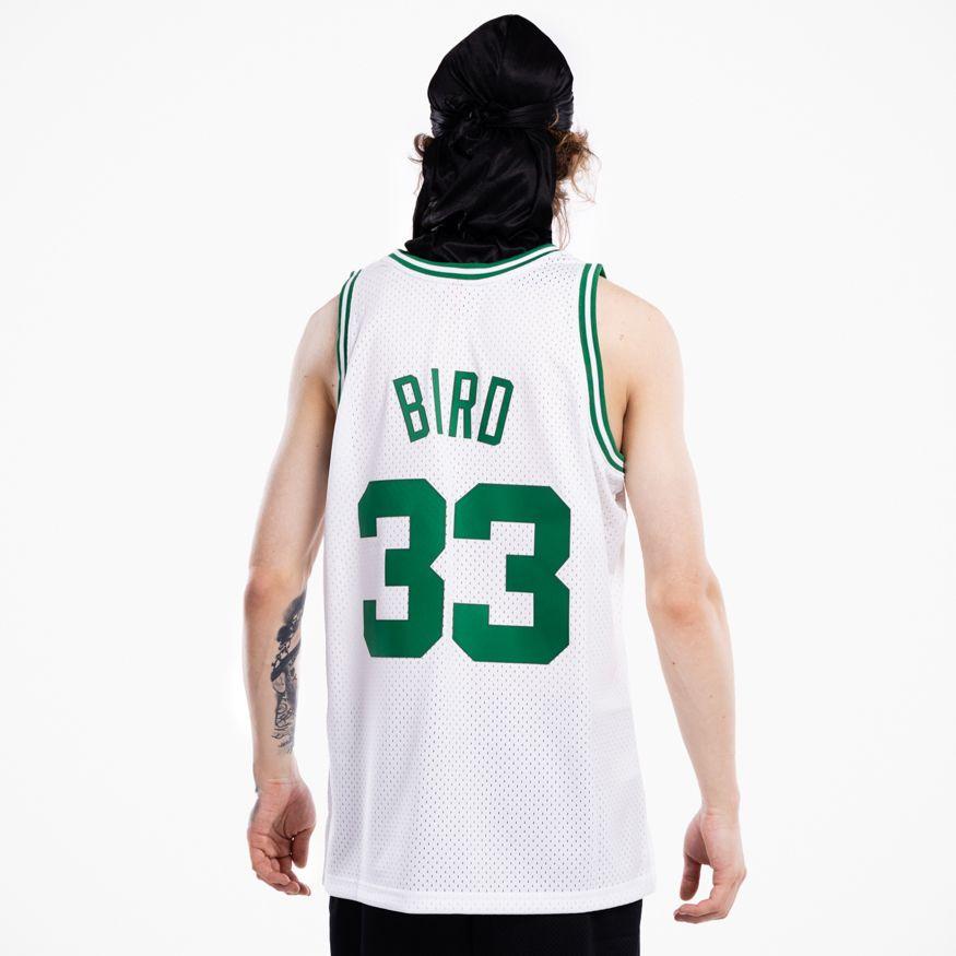 BOSTON CELTICS - LARRY BIRD SMJYGS18141 WHITE MITCHELL&NESS 