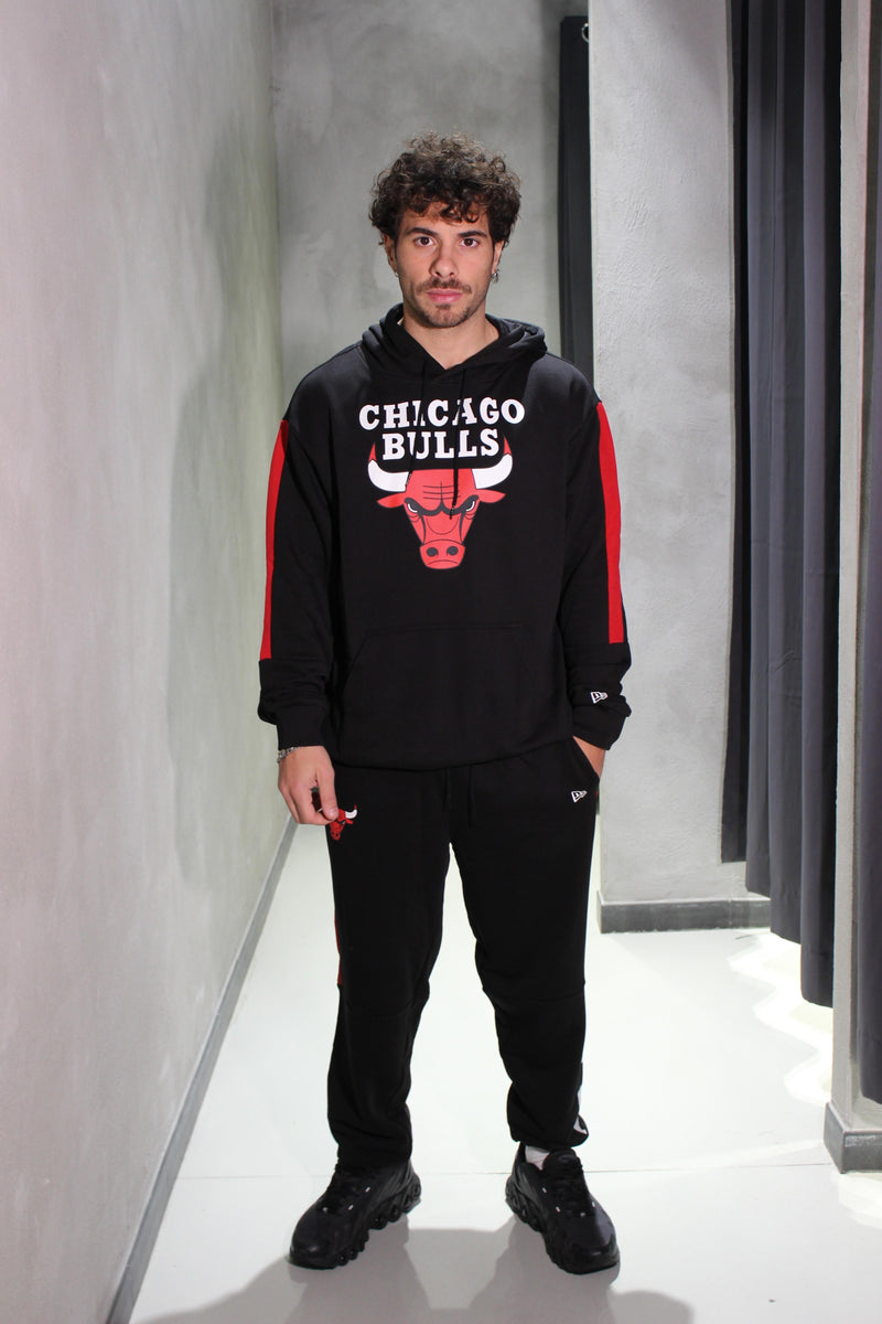 Sudadera con capucha y bloques de color
