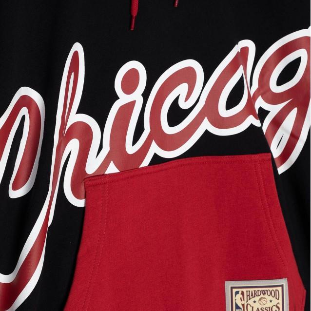 CHICAGO NBA BIG FACE HOODY 5.0 FPHD4352 CBUBLK MITCHELL&NESS 