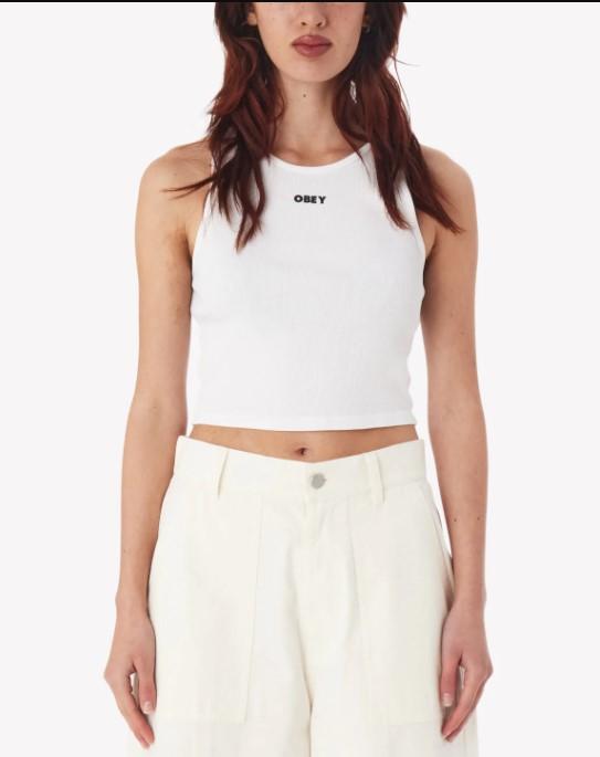 Bold 3 rib megan tank 22WC0000722 WHITE OBEY 