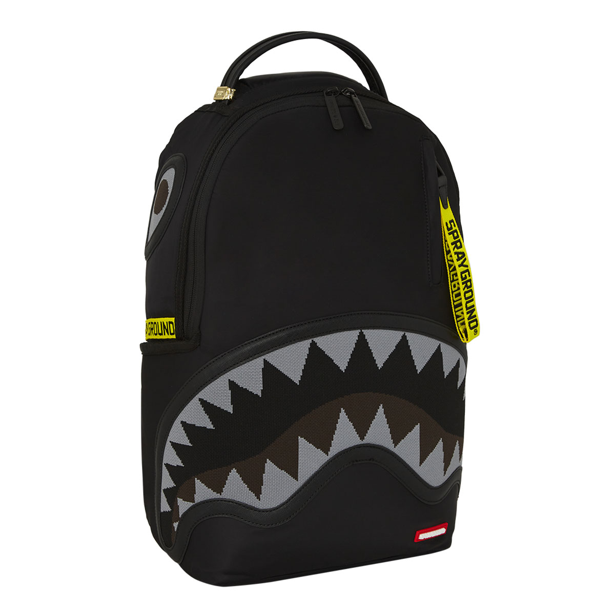 Shark Central Yellow Tape Satin Backpack 910B7736 NSZ SPRAYGROUND 