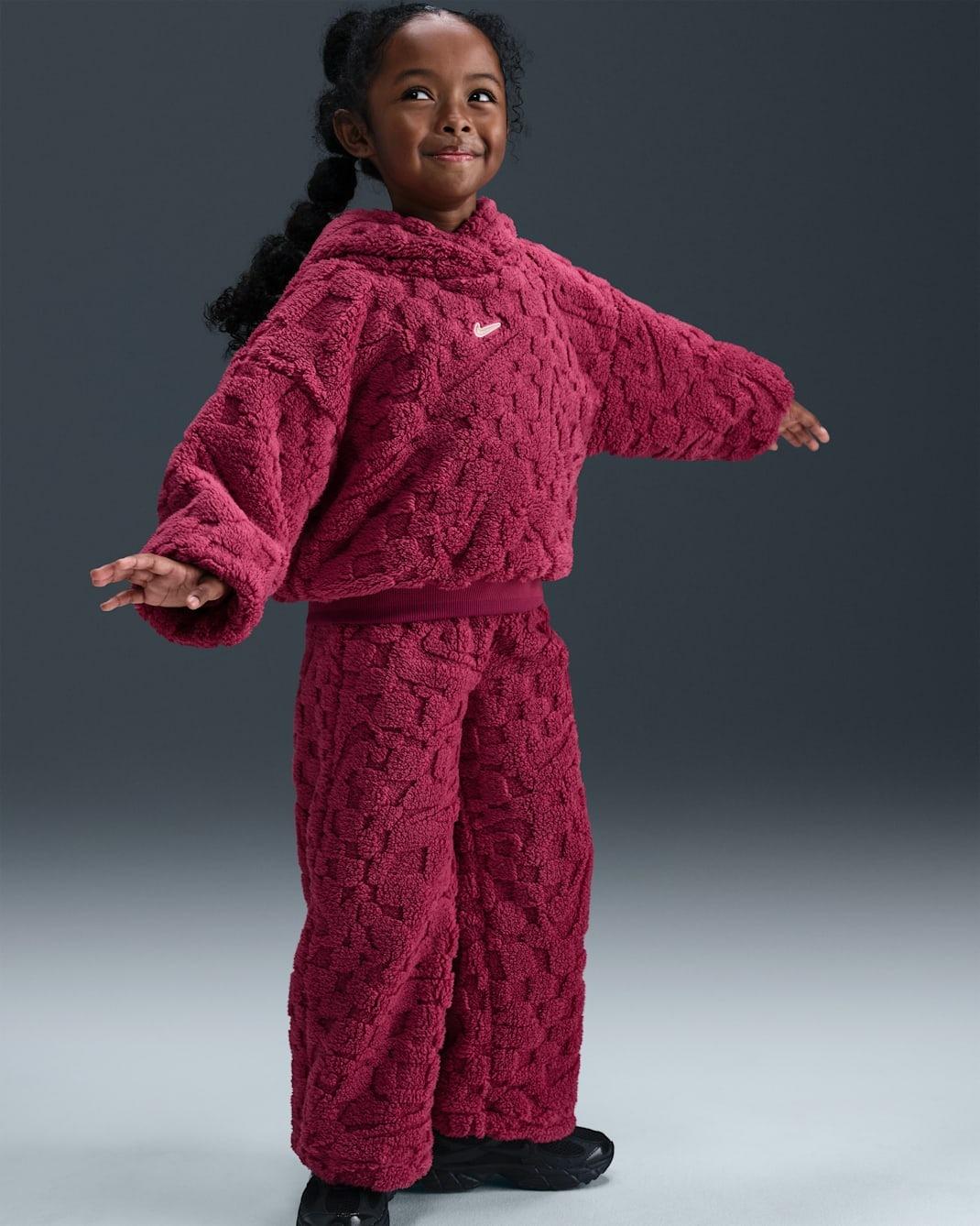 Cozy Little Kids' Pullover Hoodie and Pants Set 36N458 ADZ NIKE 