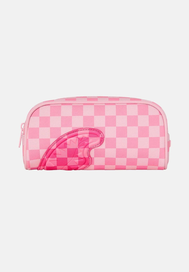 Pink Sip Patch Pencil Pouch