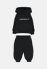 Tuta MJ Baseline Fleece nera da neonato