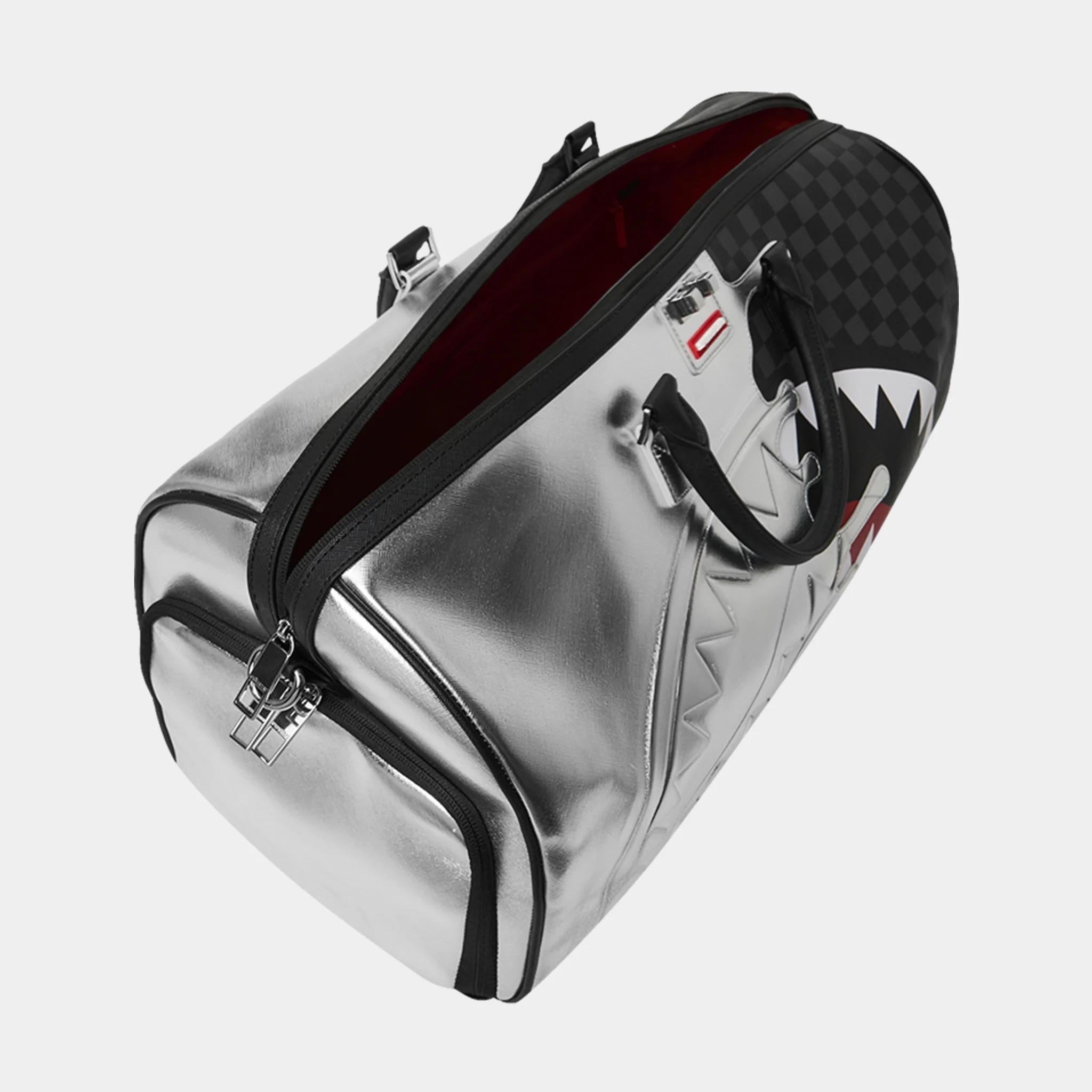 Silver Side Drip Black Check Large 910D8924NSZ UNI SPRAYGROUND 