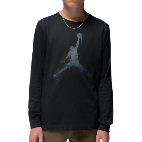 Jordan T-shirt da Ragazzo Manica Lunga Jumpman Drips Nera 95F353 023 JORDAN 