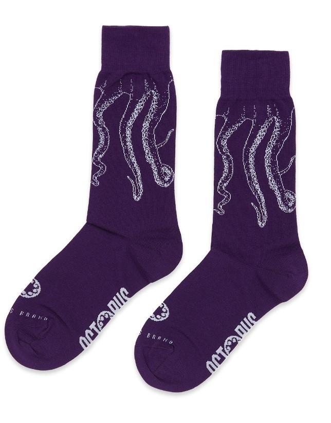 Outline socks 23SOSXP06 PURPLE OCTOPUS 