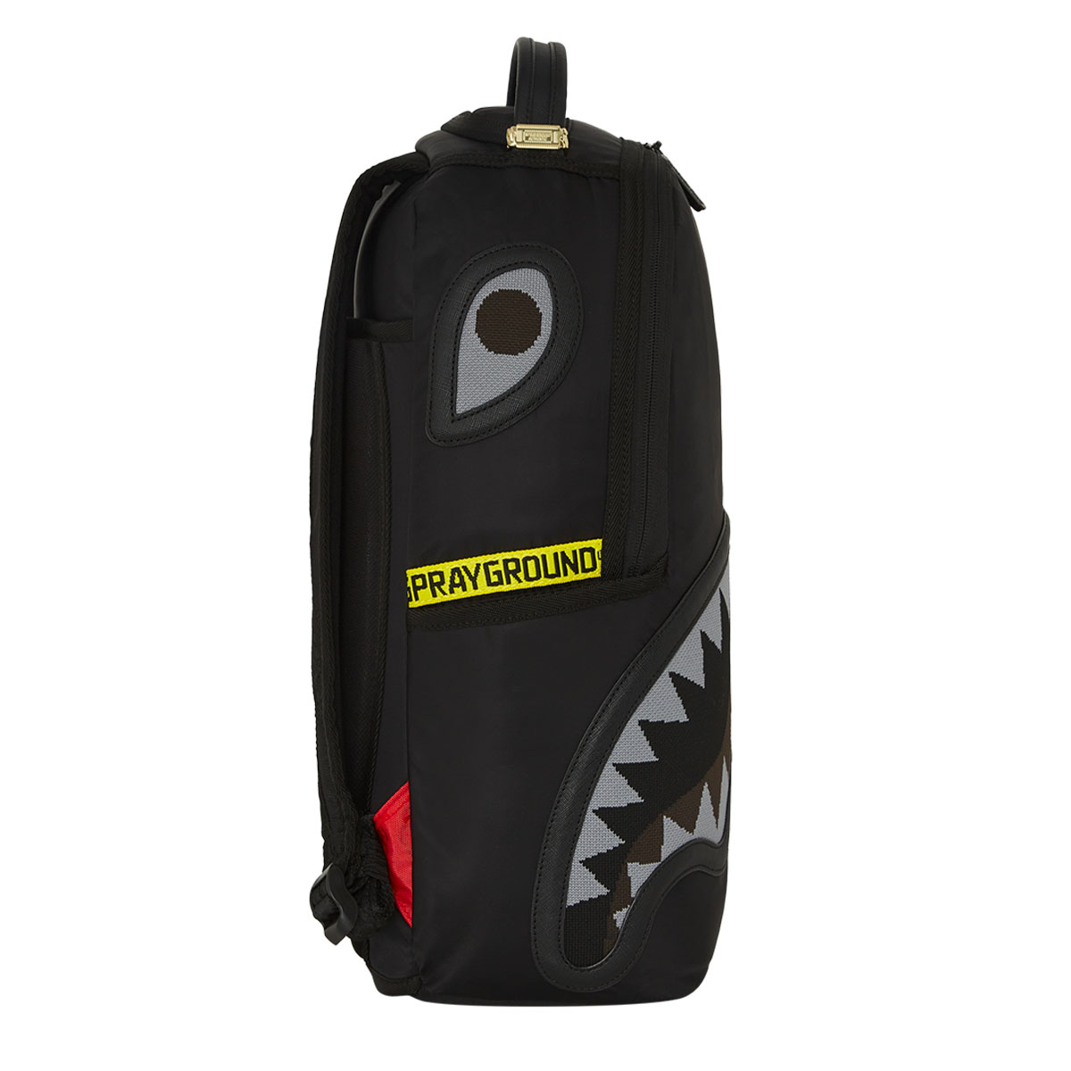 Shark Central Yellow Tape Satin Backpack 910B7736 NSZ SPRAYGROUND 