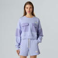 Terry Oversized Cropped Crew