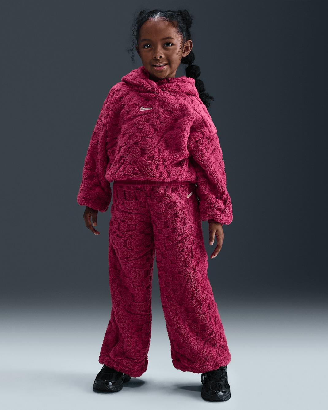 Cozy Little Kids' Pullover Hoodie and Pants Set 36N458 ADZ NIKE 