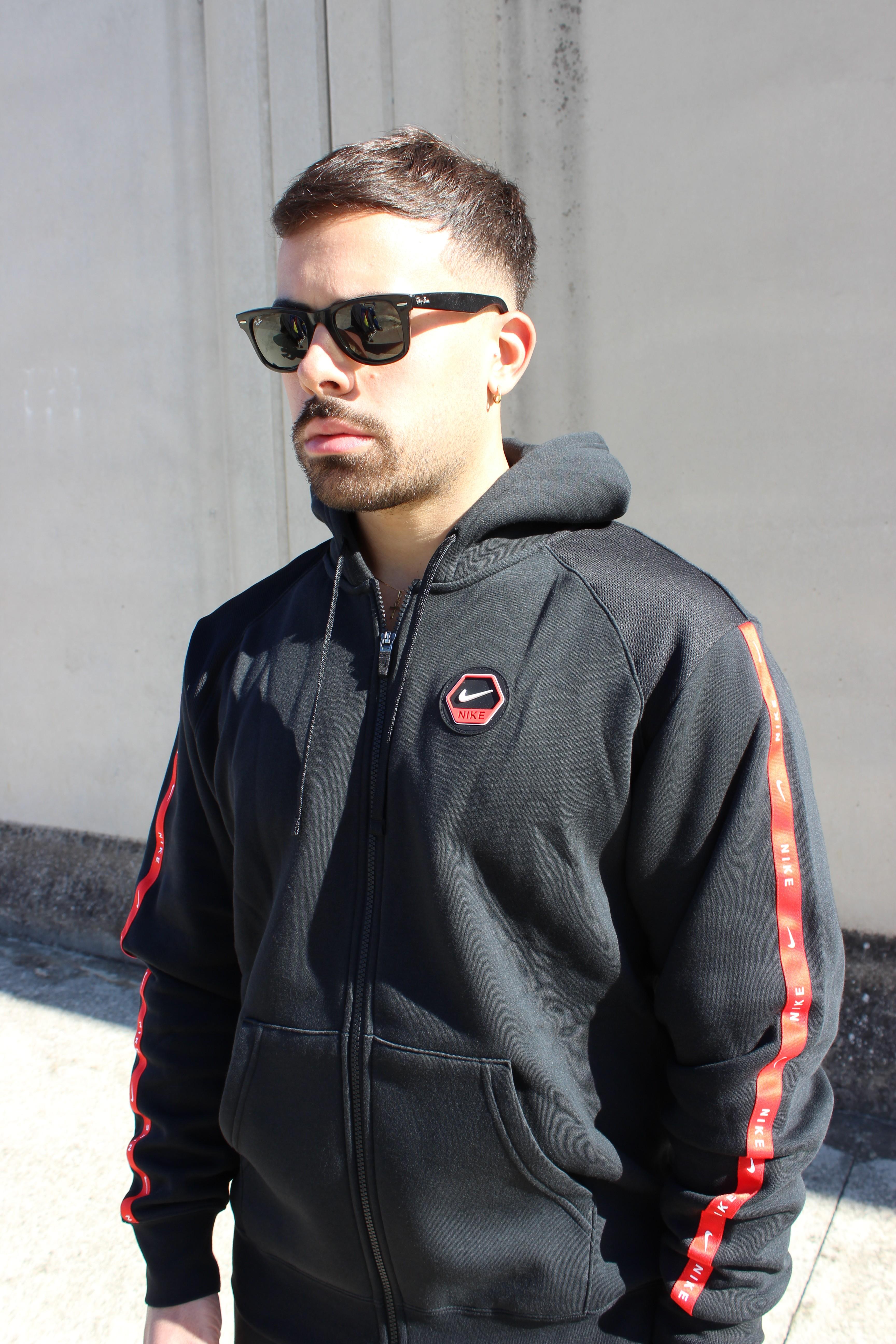 Tuta Con Cappuccio e Zip Con Cuciture A Contrasto IH4285 010 NIKE 