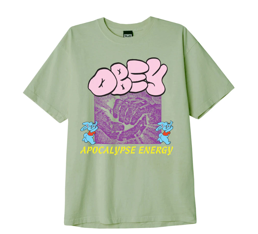 Maglia Apocalypse MC0000143 PIGMENT CUCUMBER OBEY 