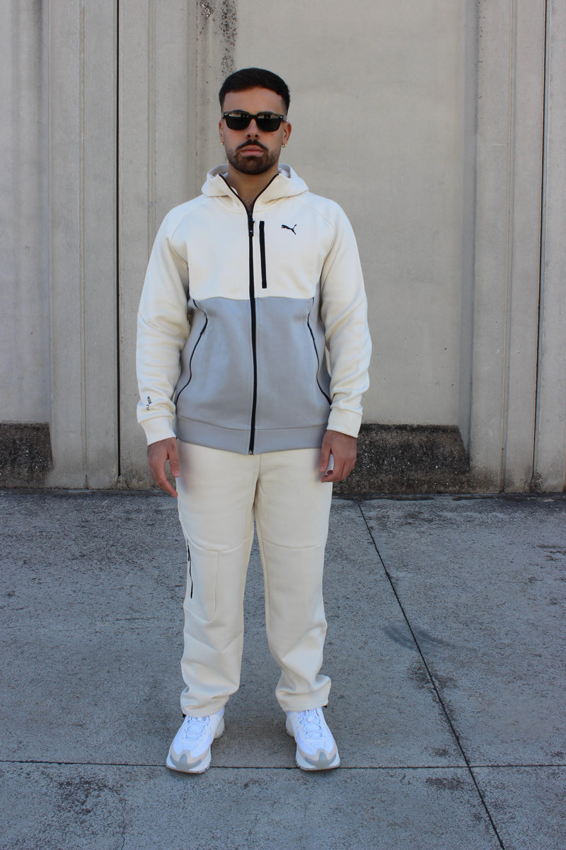 PUMATECH hooded jumpsuit with full zip